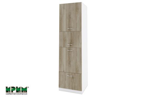 Шкаф БДА-48 - колона с четири врати за вгр. На фурна и микров.-600/590/2230