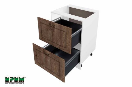 БФ Дъб натурал-06- 72 - 600 - плавно прибиране Hettich и LED осв.