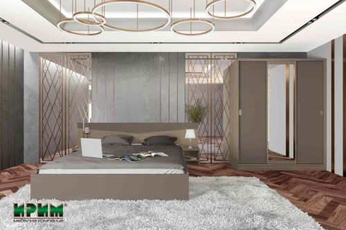 Спален комплект City 7074 мока/лате