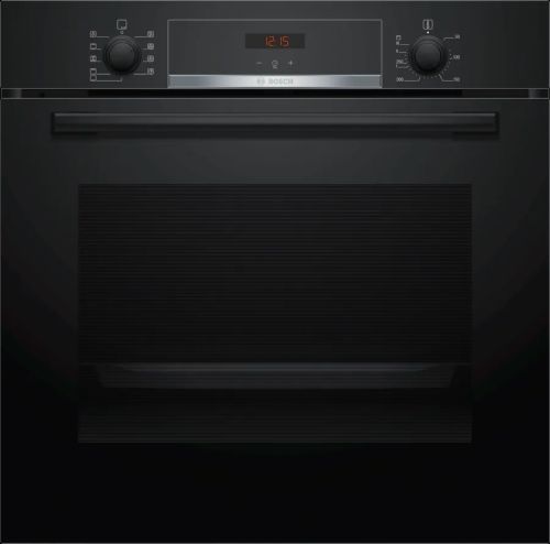 Серия 4  Фурна за вграждане 60 x 60 cm Черно    BOSCH HBA534EB0